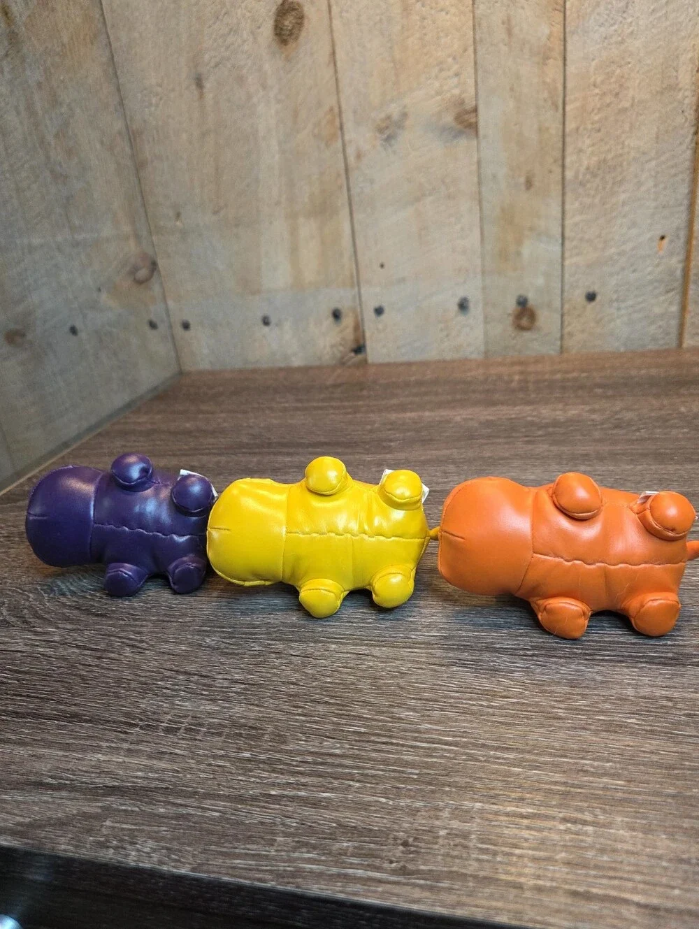 Sportime Indestructible Bean Bag Hippos Set of 4 Hippopotamus Vintage 1996